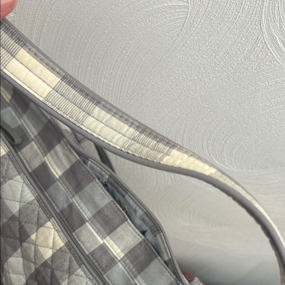 Vera Bradley Gray Quilted Tote Bag - Picture 7 of 9